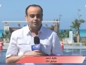 مراسل cbc: الأجواء فى العلمين ممتعة ومياه البحر تجذب كل عشاق المدينة