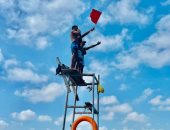 الوحدة المحلية لرأس البر تحذر المصطافين من نزول البحر بسبب ارتفاع الأمواج