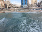 محافظة الإسكندرية: إغلاق شواطئ القطاع الغربى فقط بسبب اضطراب حالة البحر غدا
