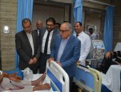 رئيس الهيئة العامة للتأمين الصحى يتفقد المجمع الطبي بطنطا