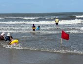 تحذيرات فى بورسعيد من ارتفاع الأمواج والتيارات المائية الشديدة.. فيديووصور