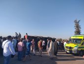 إصابة 28 شخصا فى حادث انقلاب أتوبيس بالشرقية.. صور