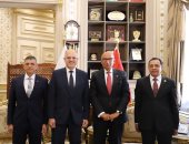رئيس مجلس القضاء الأعلى يستقبل رئيس الجامعة الألمانية بالقاهرة