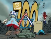 غزة.. 700 يوم من الجحيم وثّقتها ريشة مصطفى السيد فى كاريكاتير اليوم السابع