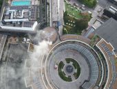 اندلاع حريق فى مبنى غربى لندن كان مقراً سابقاً لهيئة الإذاعة البريطانية.. فيديو