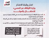 وزارة الأوقاف عن المسيء للاحتفال بالمولد: اعتذر وقبلنا الاعتذار.. إنفوجراف