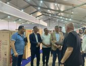 محافظ الجيزة يتفقد تجهيزات افتتاح معرض أهلًا مدارس بحى العمرانية.. صور