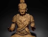 عرض تمثال خشبى منحوت لمعبودة بوذية للبيع بـ500 ألف دولار فى المزاد