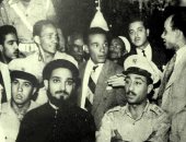 صورة للرئيس الراحل أنور السادات خلال احتفال الكنيسة الأرثوذكسية بعيد النيروز