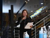 بشرى حجيج ترحب بالمشاركين فى الاجتماع الفنى لبطولة أفريقيا لأندية الطائرة