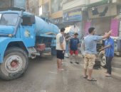 كسر مفاجئ بخط مياه الشرب الرئيسى بأبو حماد شرقية