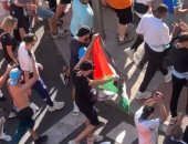 الريال ضد أولمبيك مارسيليا.. الأمن يمنع دخول علم فلسطينى مدرجات البرنابيو "فيديو"