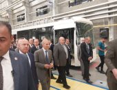 كامل الوزير يدشن خط إنتاج للأتوبيسات الكهربائية بالصالحية.. 1200 أتوبيس سنويا