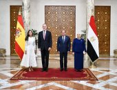 الرئيس السيسى والسيدة قرينته يقيمان مأدبة عشاء بمنطقة الهرم على شرف ملك وملكة إسبانيا