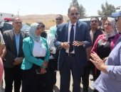 محافظ سوهاج يتفقد أعمال تطوير وتحديث بوابة المدخل الغربى