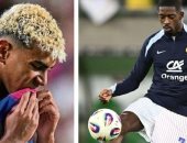 مفارقة غريبة.. لامين يامال وديمبيلي يحضران حفل الكرة الذهبية مصابان