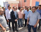 محافظ المنوفية يتفقد بدء التشغيل التجريبى لمحطة معالجة صرف صحي الكمايشة