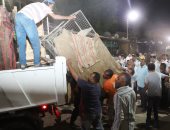 رفع 400 حالة إشغال متنوع بمنطقة السوق السياحى بأسوان