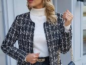 القماش التويد موضة خريف 2025.. قطعة فنية لازم تكون عندك