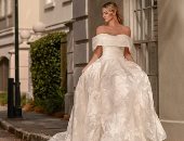 قماش الجاكار موضة فساتين خريف وشتاء 2025.. هيخليكى أميرة