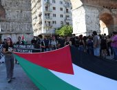 جماهير باوك تتظاهر لرفض مشاركة مكابي تل أبيب فى الدوري الأوروبي.. صور