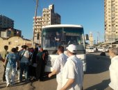 الدفع بـ62 سيارة منها 4 أتوبيسات مجانا لتخفيف الزحام بمواقف كفر الشيخ