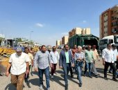 مدينة العبور الجديدة تستعد مبكرا لفصل الشتاء.. ورئيس الجهاز يشهد اصطفاف المعدات