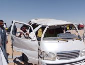 مصرع شاب وإصابة 5 آخرين فى تصادم ميكروباص وربع نقل بطريق جهينة سوهاج
