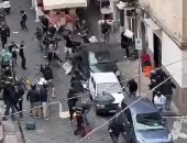 نابولى ضد سبورتنج لشبونة.. إصابات واعتقالات بين جماهير الفريقين (فيديو)