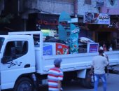 حملات موسعة لإزالة العشوائيات وضبط المخالفات بسوق الهانوفيل فى الإسكندرية