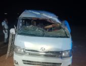 أسماء المصابين فى حادث انقلاب ميكروباص بالطريق الصحراوي في أسوان