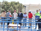 وفد البنك الدولى يتقفد محطتى معالجة صرف الهجارسة ومياه بيت علام بسوهاج