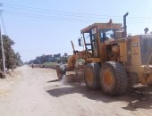 إنشاء حائط ساند بطريق الفيروز وتمهيد طرق مطوبس فى كفر الشيخ