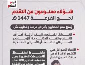هؤلاء ممنوعون من السفر لحج القرعة لعام 2026 (انفوجراف)