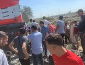 توقف قطار بورسعيد – القاهرة بمحطة القطاوية بعد ترك شاب دراجته على القضبان