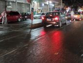 أمطار مسائية يصاحبها رياح تضرب الإسكندرية.. فيديو