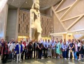 انبهار وفد ألمانى رفيع المستوى فى زيارته للمتحف المصرى الكبير