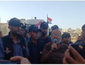 الفلسطينيون يحتفلون بتوجيهات السيسي بتخصيص شاحنات لنقلهم من جنوب القطاع لشماله