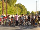 100 شاب يشاركون فى سباق الدراجات بمدينة نوبيع احتفالا بذكرى نصر أكتوبر