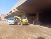 محافظة الجيزة ترفع 200 طن مخلفات من نفق المكرونة بالعمرانية