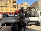 إزالة 230 حالة إشغال للمقاهى خلال حملة بشارع خاتم المرسلين فى العمرانية