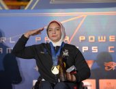 ريحاب رضوان تحصد ذهبية بطولة العالم لرفع الأثقال البارالمبي في وزن 61 كجم