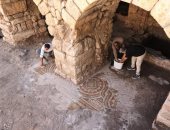 اكتشاف فسيفساء عمرها 1500 عام أسفل طاحونة تاريخية بالصدفة.. اعرف المكان