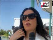 عبير صبرى لتليفزيون اليوم السابع: المعرض الفنى لـ يسرا بمهرجان الجونة متميز