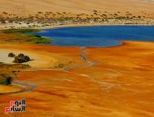 جبل الدوارة والبحيرة المسحورة بوادي الريان قطعة من الجنة على أرض الفيوم.. الطبيعة نحتت كل شبر عليها.. مقصد للسياحة البيئية.. حفر الملاك تشبه العملات المتحجرة .. و500 متر جمال رباني للجبال.. صور