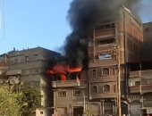 إصابة ربة منزل فى حريق شقة سكنية بمنطقة أوسيم