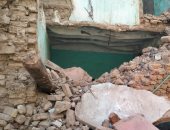 انهيار منزل مبنى بالطوب اللبن والجريد بأخميم سوهاج دون خسائر فى الأرواح