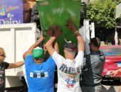 رفع 200 حالة إشغال وتشميع محل يعمل دون ترخيص خلال حملة فى إمبابة