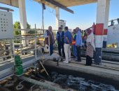 رئيس مياه سوهاج يناقش موقف المشروعات الجارى تنفيذها ضمن حياة كريمة