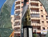 تطوير ميدان زويل بدسوق ودهان الأسوار وزراعة الأشجار استعداداً للعيد القومى